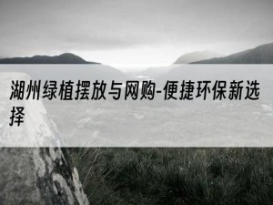 湖州绿植摆放与网购-便捷环保新选择
