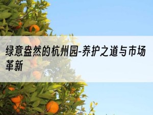 绿意盎然的杭州园-养护之道与市场革新