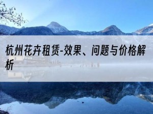 杭州花卉租赁-效果、问题与价格解析