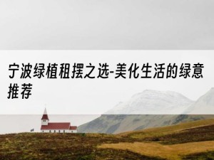 宁波绿植租摆之选-美化生活的绿意推荐