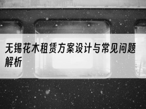 无锡花木租赁方案设计与常见问题解析