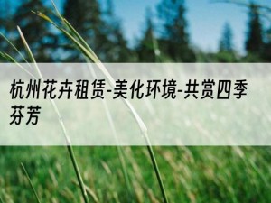 杭州花卉租赁-美化环境-共赏四季芬芳