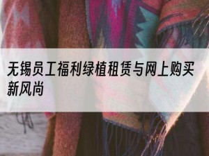 无锡员工福利绿植租赁与网上购买新风尚