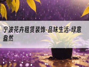 宁波花卉租赁装饰-品味生活-绿意盎然