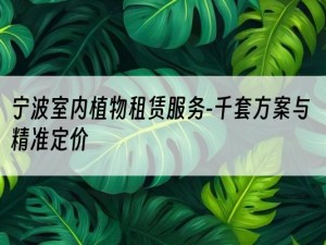 宁波室内植物租赁服务-千套方案与精准定价