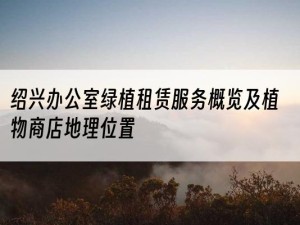 绍兴办公室绿植租赁服务概览及植物商店地理位置