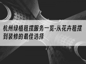 杭州绿植租摆服务一览-从花卉租摆到装修的最佳选择