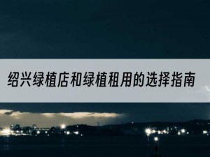 绍兴绿植店和绿植租用的选择指南