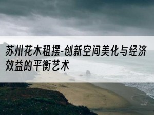 苏州花木租摆-创新空间美化与经济效益的平衡艺术