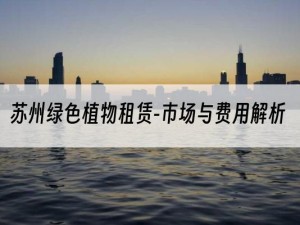 苏州绿色植物租赁-市场与费用解析