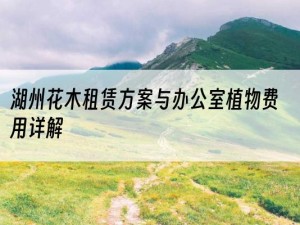湖州花木租赁方案与办公室植物费用详解