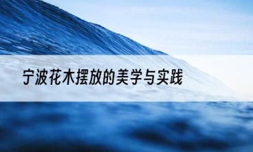宁波花木摆放的美学与实践