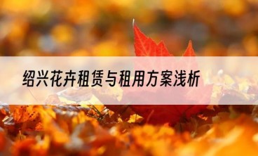 绍兴花卉租赁与租用方案浅析