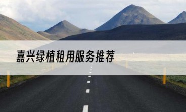 嘉兴绿植租用服务推荐