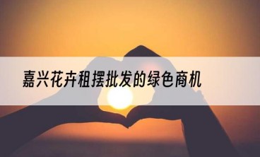 嘉兴花卉租摆批发的绿色商机