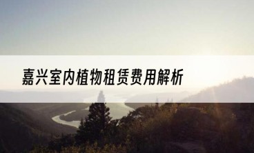 嘉兴室内植物租赁费用解析
