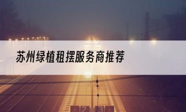 苏州绿植租摆服务商推荐