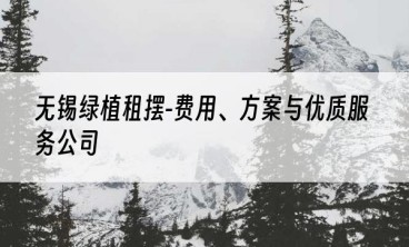 无锡绿植租摆-费用、方案与优质服务公司