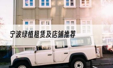 宁波绿植租赁及店铺推荐