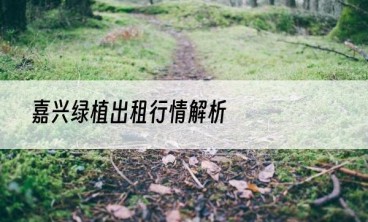 嘉兴绿植出租行情解析