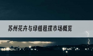 苏州花卉与绿植租摆市场概览