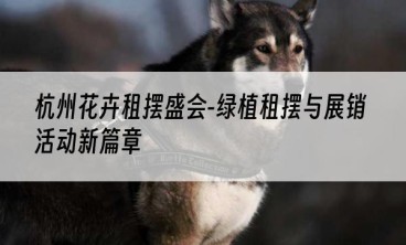 杭州花卉租摆盛会-绿植租摆与展销活动新篇章