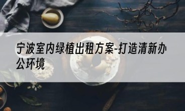 宁波室内绿植出租方案-打造清新办公环境