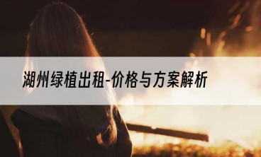 湖州绿植出租-价格与方案解析