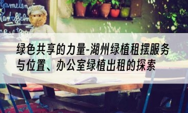 绿色共享的力量-湖州绿植租摆服务与位置、办公室绿植出租的探索