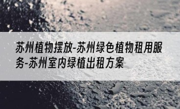 苏州植物摆放-苏州绿色植物租用服务-苏州室内绿植出租方案