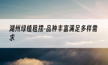 湖州绿植租摆-品种丰富满足多样需求