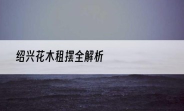 绍兴花木租摆全解析