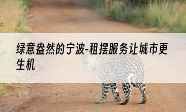 绿意盎然的宁波-租摆服务让城市更生机