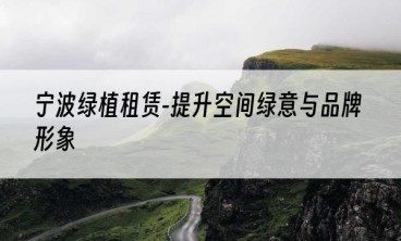 宁波绿植租赁-提升空间绿意与品牌形象