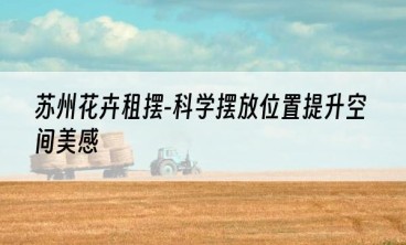 苏州花卉租摆-科学摆放位置提升空间美感