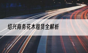 绍兴商务花木租赁全解析