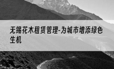 无锡花木租赁管理-为城市增添绿色生机