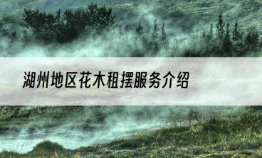 湖州地区花木租摆服务介绍