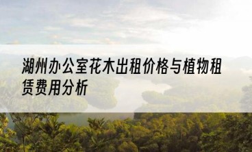 湖州办公室花木出租价格与植物租赁费用分析