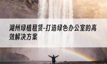 湖州绿植租赁-打造绿色办公室的高效解决方案