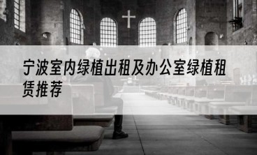 宁波室内绿植出租及办公室绿植租赁推荐