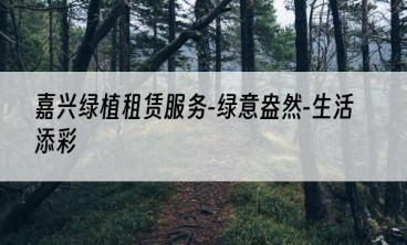 嘉兴绿植租赁服务-绿意盎然-生活添彩
