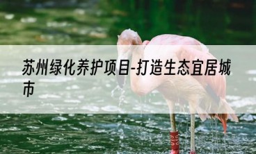 苏州绿化养护项目-打造生态宜居城市