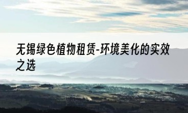 无锡绿色植物租赁-环境美化的实效之选