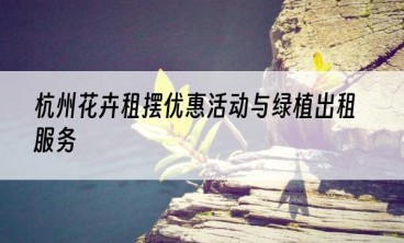 杭州花卉租摆优惠活动与绿植出租服务