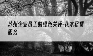 苏州企业员工的绿色关怀-花木租赁服务