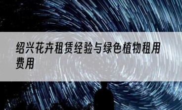 绍兴花卉租赁经验与绿色植物租用费用