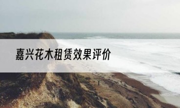 嘉兴花木租赁效果评价