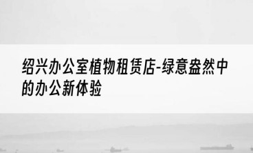 绍兴办公室植物租赁店-绿意盎然中的办公新体验