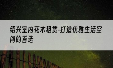 绍兴室内花木租赁-打造优雅生活空间的首选